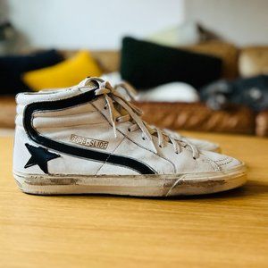 GOLDEN GOOSE GGDB - Men's Slide in Black / White / Silver